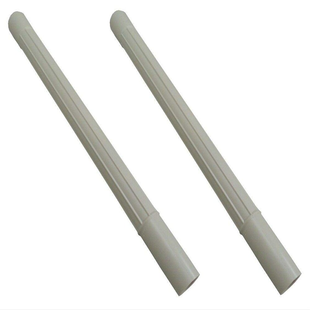 (2) Vacuum Attachment White Plastic Wands Replacment for Pipe Hose Tool Extension 1.25 ID