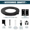Jetec Curved Ceiling Curtain Track 8 m/ 26 ft Bendable Mount for Curtain Rail Bunk Bed Shower Rod Bay Window Room Divider Flexible Straight (Black) view 2