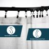 Jetec Curved Ceiling Curtain Track 8 m/ 26 ft Bendable Mount for Curtain Rail Bunk Bed Shower Rod Bay Window Room Divider Flexible Straight (Black) view 3