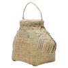 Cabilock 1pc Rural Style Handmade Basket for Outdoor Storage and Picking Lightweight Natural Container Lid for Picnics and Home Decor view 1