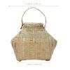 Cabilock 1pc Rural Style Handmade Basket for Outdoor Storage and Picking Lightweight Natural Container Lid for Picnics and Home Decor view 2