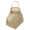 Cabilock 1pc Rural Style Handmade Basket for Outdoor Storage and Picking Lightweight Natural Container Lid for Picnics and Home Decor view 3