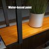 SYCARPET Iron+Solid Wood Hanging Shelf/Flower Shelf | Retro Country Style | Kitchen, Restaurant, Bar, Wine Cellar, Storage Room, Storage Shelf | Length 80/100/120cm view 4