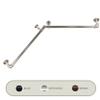 1 inch Blackout Corner Curtain Rod 28-48 inch - Satin Nickel view 2