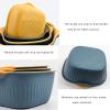 Colanders Colander/filter Bowl Set Kitchen 6-pieces Stackable Drain Basket Multifunctional Plastic Strainer for Washing Fruits Vegetables and Salads Colanders & Food Strainers view 3
