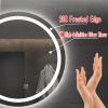 WANGPP LED Bathroom Mirror with Lighting,Wall-Mounted Make-up Mirror,with Touch Switch+Anti-Fog,Dimmable,3 Light Colors,Energy-Saving Light Mirror view 2