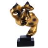 SOFEA Desktop Ornaments Nordic Kissing Couple Abstract Statue Character Ornaments Face Art Creative Desk view 1