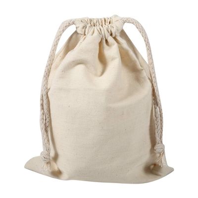 BORDSTRACT Cotton Muslin Bags, Drawstring Storage Laundry Sack Stuff Bag Reusable Travel Pouch Eco-Friendly Cotton Drawstring Bags Sachet Bag for Home Supplies (22x28cm)