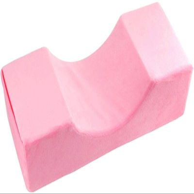 Diumy Eyelash Extension Pillow,Ergonomic Curve Pillow -in The-Shape Neck Support Beauty Salon Pillow Waterproof Anti Slip Memory Foam Neck Support Salon Pillow-Pink 50 * 20 * 10cm