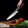 Chef Knife, 8 inch VG 10 Damascus hand-forged 67-layer Damascus steel blade chef's knife meat cleaver sashimi knife collection gift Chef Knife Kitchen Knife BY KKZY view 3
