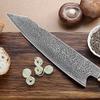 Chef Knife, 8'' Chef's Knife 67 Layers Damascus Steel Chef Knife Damascus Kiritsuke Knife Cutter with Resin Stabilized Wood Handle Chef Knife Kitchen Knife BY KKZY view 4