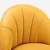 Breakfast Chair Bar Stool Set of 2 Metal Legs Bar Chairs PU Leather Vintage Breakfast Dining Chairs for Kitchen Counter view 4