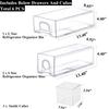 6 PCS Refrigerator Organizers And Storage Stackable Storage Drawers, Large Heavy Duty Fridge Organizer Bins Pull Out Refrigerator Organizer Bins, White Handle, 3 Drawers And 3 Small Cubes view 2