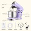 Stand Mixer, Kitchen in the box 3.2Qt Small Electric Food Mixer,6 Speeds Portable Lightweight Kitchen Mixer for Daily Use with Egg Whisk,Dough Hook,Flat Beater (Purple) view 3