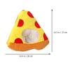 BESTOYARD Plush Pizza Hat Food Costume Funny Headdress Halloween Accessories for Carnival Dramas view 2