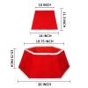 SHENG HONG 26 Inch Christmas Tree Collar Buffalo Plaid Christmas Tree Skirts Tree Ring Christmas Decorations for Party Holiday Home Decoration view 2