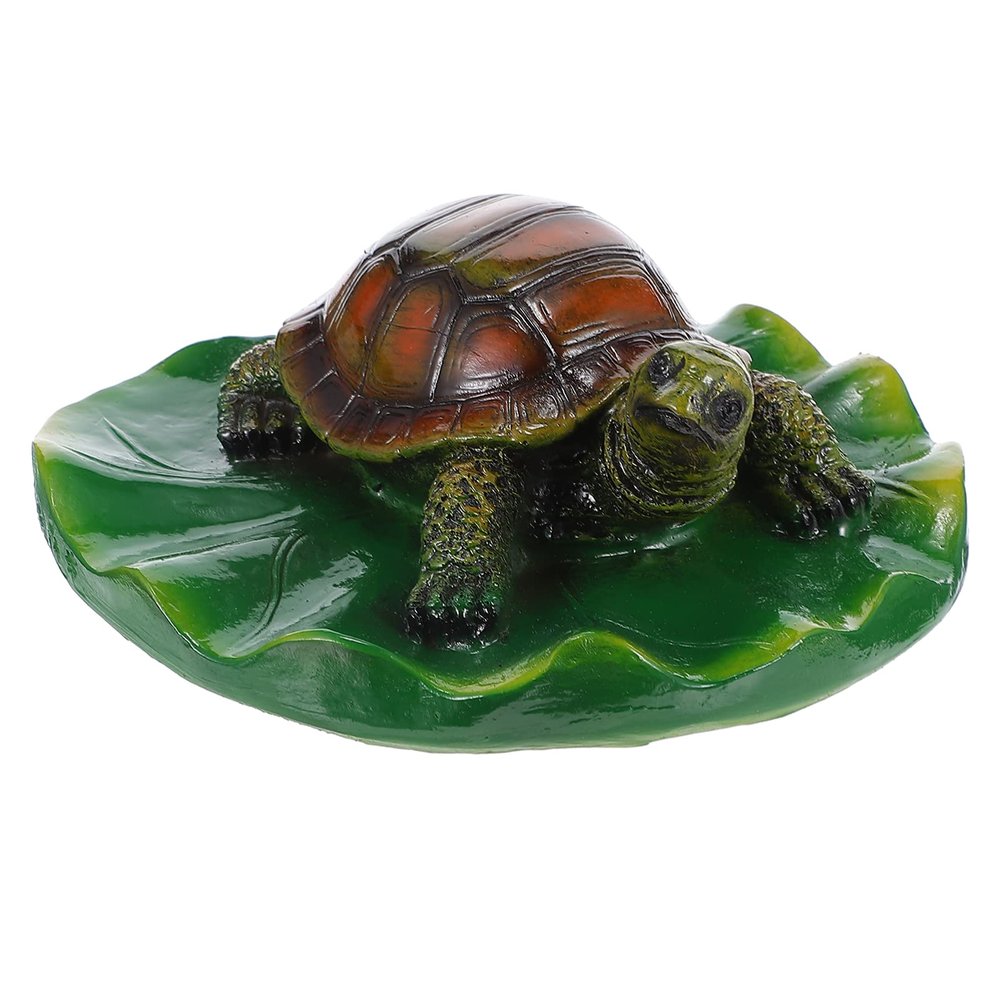 Happyyami Plants Decor Ocean Decor Artificial Floating Foam Flowers Artificial Lily Pad Turtle Floating Leaves Water Lily Pad for Pond Aquariums Fish Tank Pool Decorations Plants Decor Ocean Decor