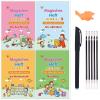 CAOMIAN Large Size 18.5x26cm Deep Groove Magic Book Letters Kids Handwriting German Language Magic Practice Copybook Children's Books (Color : Full Set of 4 Books) view 1