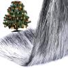 14000 Piece Christmas Icicle Tinsel Foil Fringes Tinsel Birthday Tinsel Curtain Strand Icicle Tinsel Christmas Tree Tinsel Decoration for Christmas Holiday Decor Birthday Supplies (Silver) view 1