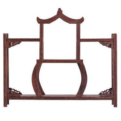 PAYNAN 29.5x34cm Chinese Crafts Display Holder Teapot Wood Carving Display Stand Tea Accessories
