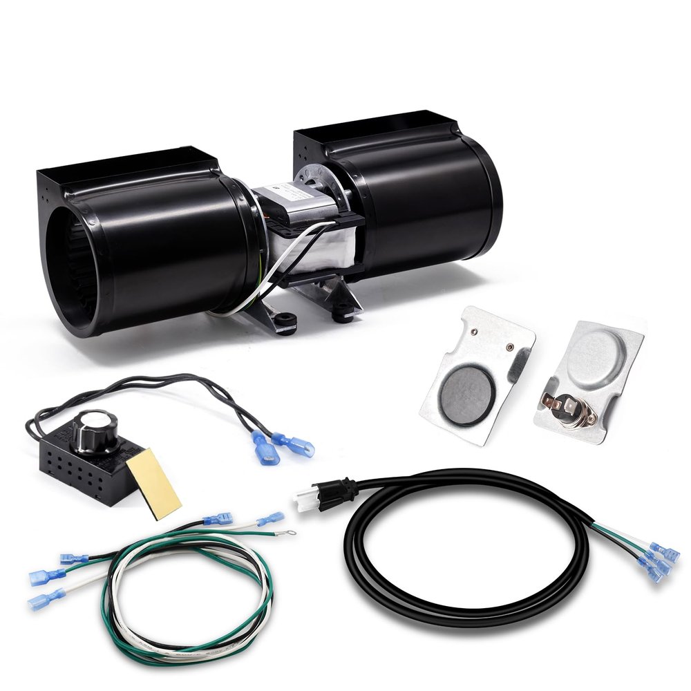 GFK-160A Fireplace Blower Fan Kit, GFK-160 GFK160 for Quadra-Fire, Heat N Glo, Hearth and Home, Heatilator, Fasco, Superior, GTI, Jakel, Royal, Regency Fireplaces, DV3732, 7100, 6000CLX, SL-750TR.