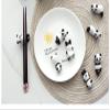 ASDNN Creative Panda Chopstick Holder, 8 Pcs Ceramic Chopsticks Pillow Tableware Holder, Cartoon Dining Table Kitchen Decoration view 3
