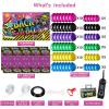 Irenare 100 Pcs 80s Party Decorations Includes Back to 80's Backdrop and Tablecloth Inflatable Radio Boombox and Mobile Phone Balloons for Hip Hop Birthday Party(80s Style) view 2