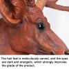 Resin Deer Head Wall Mount,Faux Taxidermy Animal Head Wall Decor Art,Deer Head Wall Hanging Faux Deer Head Wall Sculptures,Handmade Farmhouse Decor,for Living Room Bedroom Hotel view 4