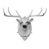 Animal Head Wall Decor,Deer Antler Deer Head Wall Decoration,Artificial Deer Head Wall Sculpture Antler Wall Hanging Decoration for Hanging Wall Bracket,Home or Garden Decoration view 1