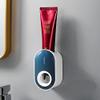 RLJLIVES Wall Mount Automatic Toothpaste Dispenser Bathroom Accessories Set Toothpaste Squeezer Dispenser Bathroom Toothbrush Holder (Blue) view 1
