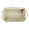 DII Polyester Container with Handles, Lattice Storage Bin, Large, Vintage Linen view 3