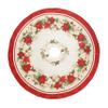 Elrene Home Fashions Red and White Poinsettias Round Tree Skirt, Christmas Decor, 48 Inches view 1