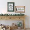 16" Buffalo Plaid Wooden Framed Farm Fresh Christmas Trees Wall Decor view 2