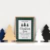 16" Buffalo Plaid Wooden Framed Farm Fresh Christmas Trees Wall Decor view 3