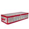 Northlight 29" Transparent Zip Up Christmas Storage Box- Holds 80 Ornaments view 1