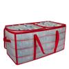 Northlight 26.25" Transparent Zip Up Christmas Storage Box- Holds 128 Ornaments view 1