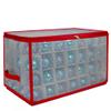 Northlight 20.5" Transparent Zip Up Christmas Storage Box- Holds 112 Ornaments view 1
