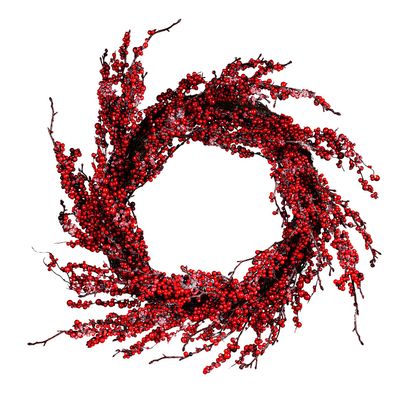 Cypress Home 30" Red Berry Wreath