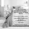 DaDalogy Bedding 11-Pieces Bohemian Bed in a Bag Set - Paisley Dreams Floral Brown Green Cotton Patchwork Bedspread - Fitted Sheet w/Pillow Throw Euro Sham Covers & Window Curtain Valance - King Size view 2