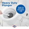 Clorox Toilet Plunger and Bowl Brush Combo Set with Caddy, 6.75" x 7" x 19.5", White/Gray, Pack of 2 - Plunger and Toilet Bowl Brush, Heavy Duty Plunger, Toilet Cleaning Brush, Freestanding Caddy view 3