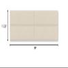 Jaxx Panelist Modern Padded Headboard  Set of 4 Wall Mounted Panels - King, Dune Beige Microvelvet view 3