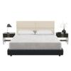 Jaxx Panelist Modern Padded Headboard  Set of 4 Wall Mounted Panels - Queen, Dune Beige Microvelvet view 1