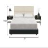 Jaxx Panelist Modern Padded Headboard  Set of 4 Wall Mounted Panels - Queen, Dune Beige Microvelvet view 3