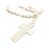 2.5' Large wood and pearl Rosary - handmade by Pearls and Twine view 1