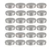 0.5oz/15ml Silver Aluminum Tin Jar with Screw Lid 1/2 oz Containers with Lids 1/2-Ounce Metal Steel Tin Cosmetic Sample Containers for Lip Balm DIY Salve Spice Candies Crafts, Pack of 24 view 1