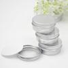 0.5oz/15ml Silver Aluminum Tin Jar with Screw Lid 1/2 oz Containers with Lids 1/2-Ounce Metal Steel Tin Cosmetic Sample Containers for Lip Balm DIY Salve Spice Candies Crafts, Pack of 24 view 4