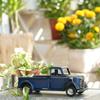 SOFFEE DESIGN 10in Collectible-Vehicles Classic Truck, Pick-up Model Iron Decorations, Collectible Figurine Desktop Car Wine Holder for Home Decor, Dark Blue view 3