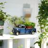 SOFFEE DESIGN 10in Collectible-Vehicles Classic Truck, Pick-up Model Iron Decorations, Collectible Figurine Desktop Car Wine Holder for Home Decor, Dark Blue view 4
