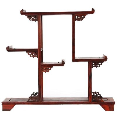 PAYNAN 30.5x34cm Rosewood Stand Shelf Statue Jewelry Display Holder Rack Craft Home Decor