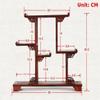 PAYNAN 30.5x34cm Rosewood Stand Shelf Statue Jewelry Display Holder Rack Craft Home Decor view 2